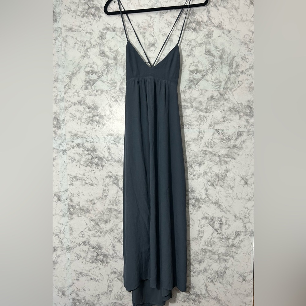 Talula Gray Sleeveless V-Neck Maxi Dress